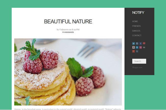 Notify - Blogger Template Notify - Blogger Template