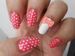 3d bow nails dot neon polka nail cute nails3 simple