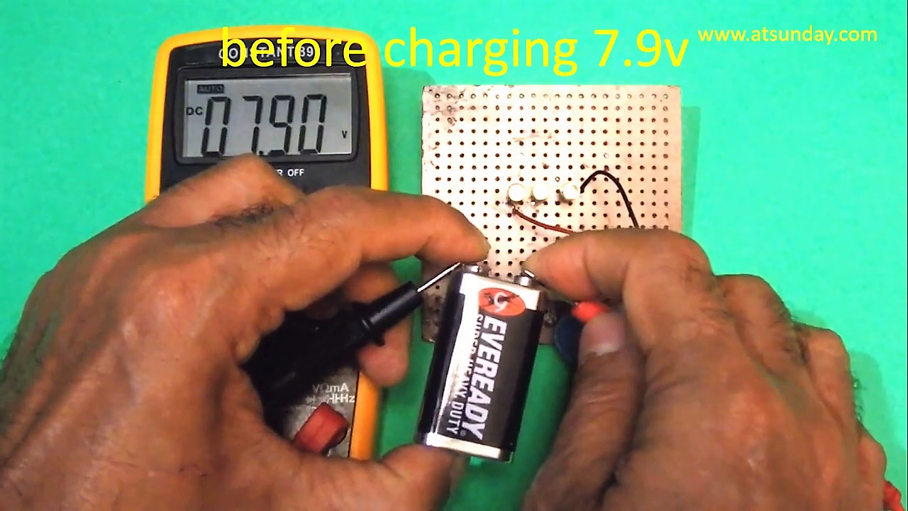  Recharge 9 Volts Battery Alkaline Nonrechargeable