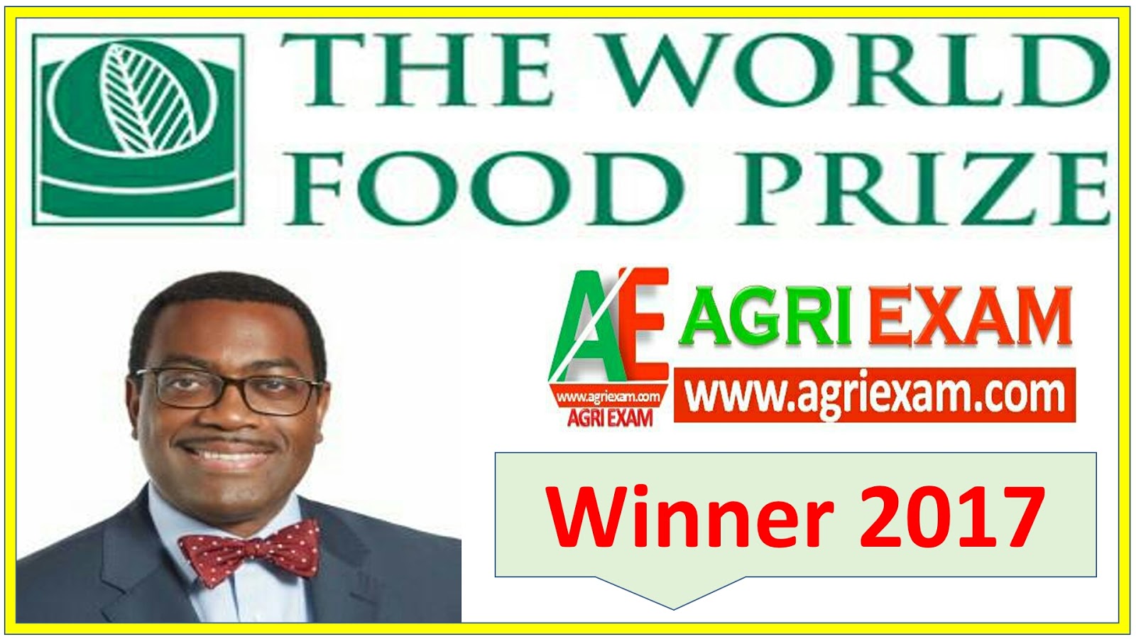 World Food Prize Winner Agri Exam Agriculture Study