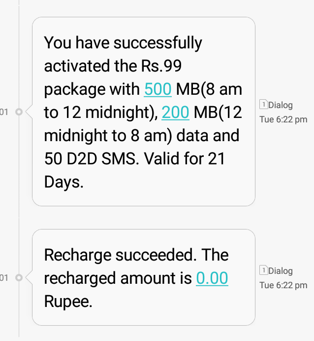 How to recharge your phone using dialog card