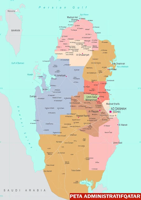 image: Administrative Map of Qatar