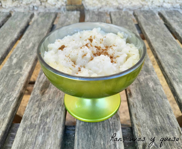 Arroz con leche de almendras (tradicional o Crock-Pot) - Budino al latte di mandorle (Reto Cocina Regional Italiana)