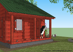 chicken plans dog coop cb100 combo construction unique insulated building completed perspective op