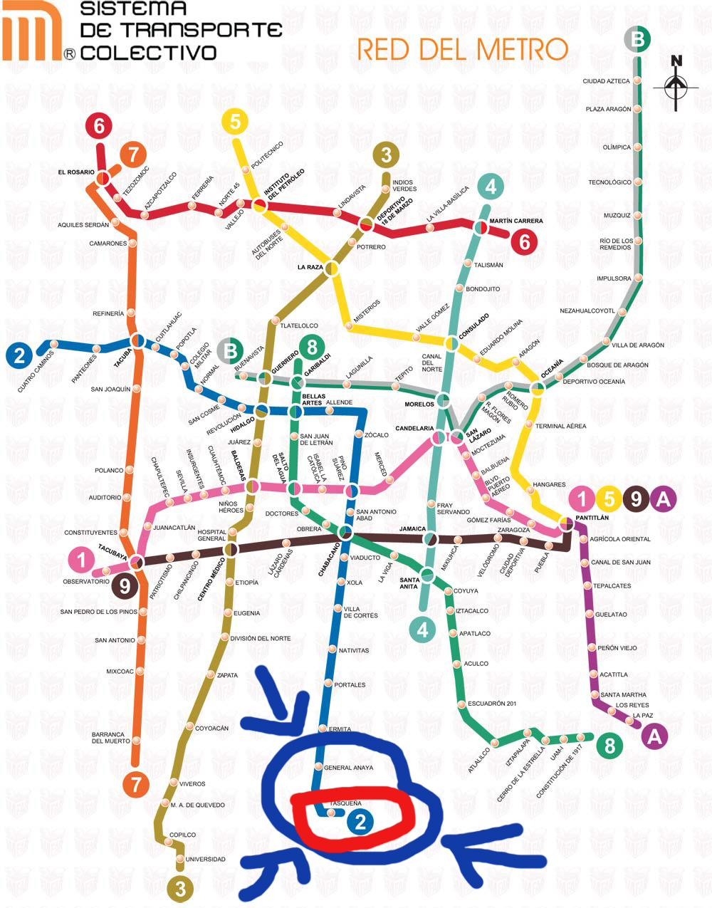 Taxqueña Mapa Metro Taxqueña Mapa Metro