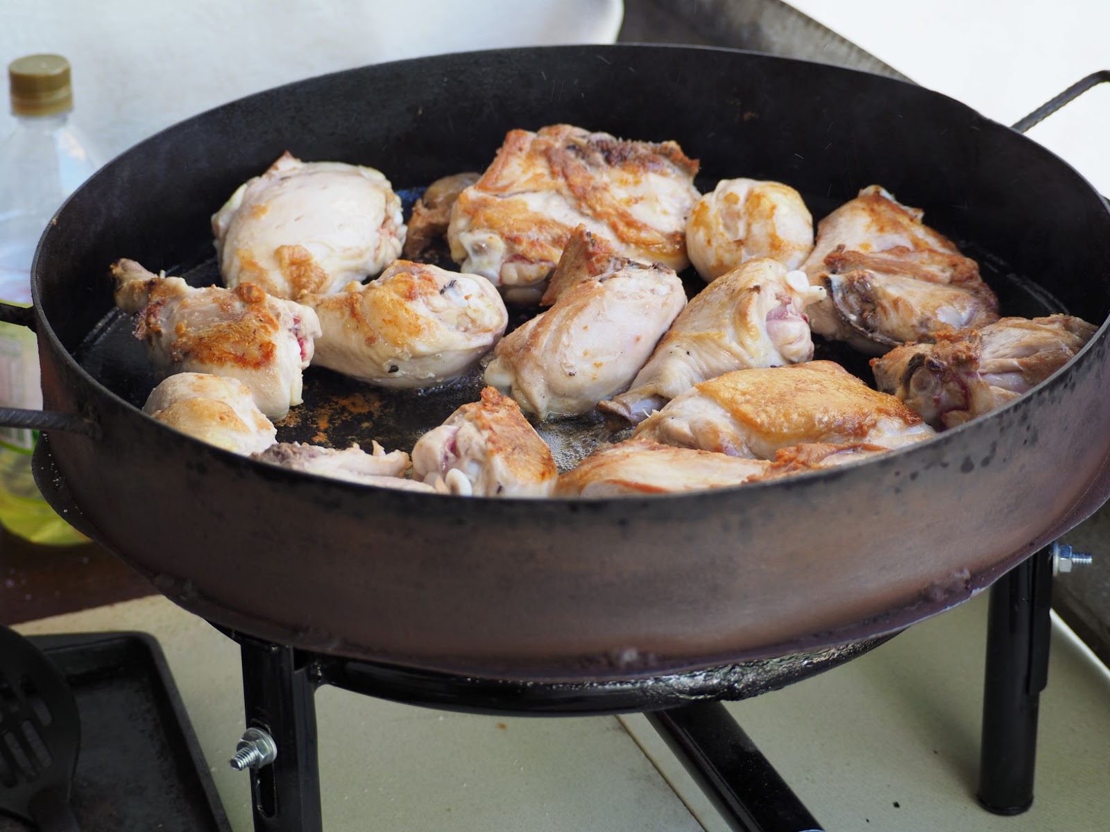 Recetas de Marlis Pollo al disco con cerveza