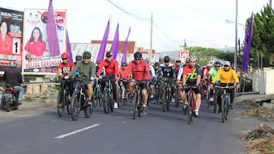 Dukung Pemilu Damai, Wagub Kandouw Ikut Fun Bike Bersama Forkopimda dan Masyarakat