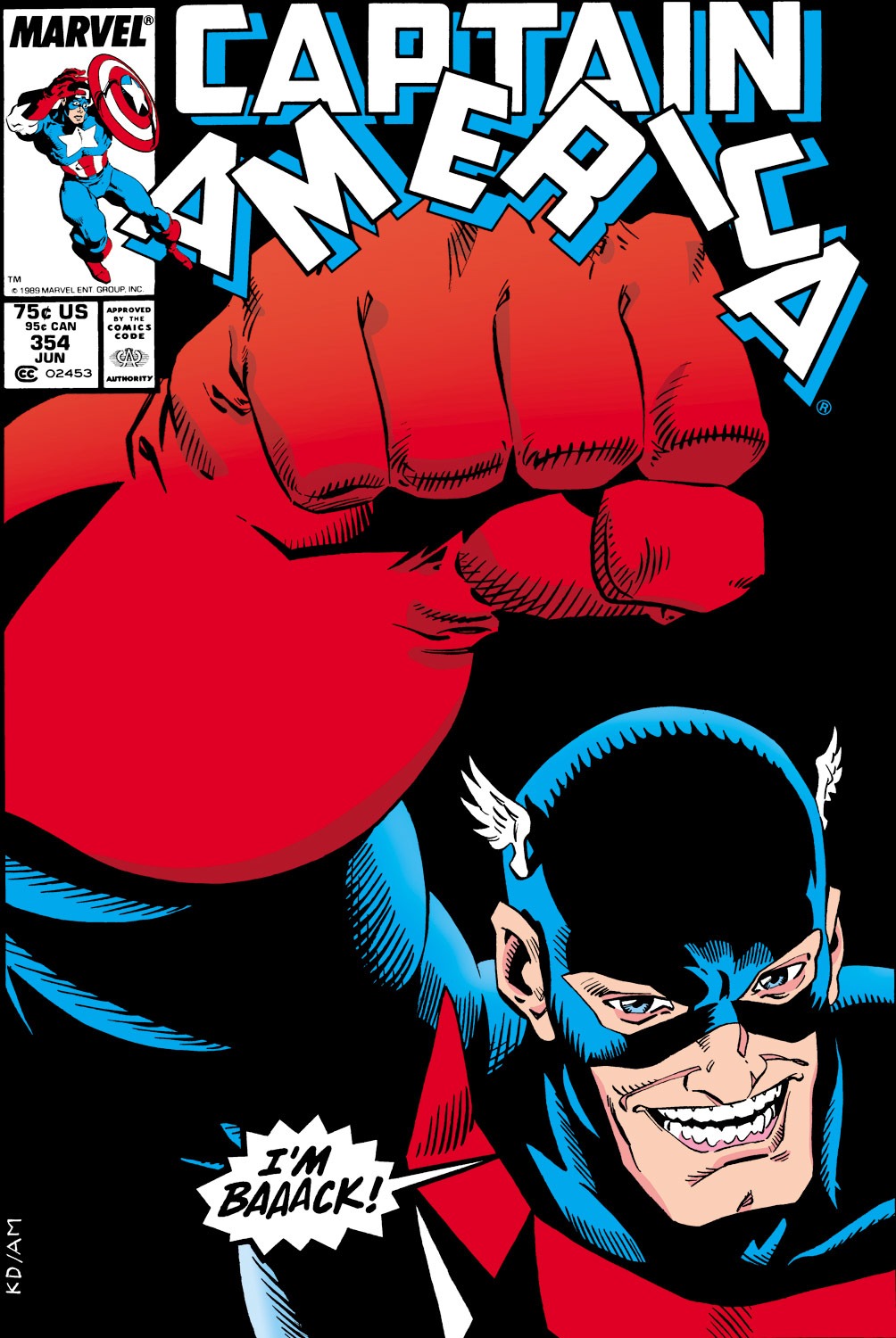 Read online Captain America (1968) comic -  Issue #354 - 1