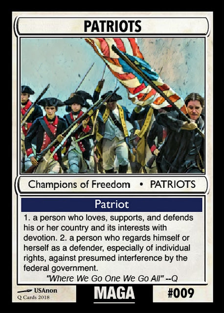 Collectable Q Anon Card Deck -- For the Avid Freedom Fighter! 09%2BPatriots