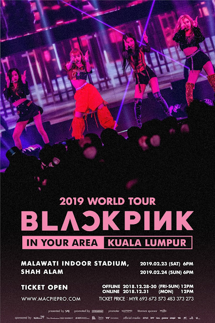 [Event Update] ADDITIONAL SHOW FOR BLACKPINK 2019 WORLD TOUR [IN YOUR AREA] KUALA LUMPUR!