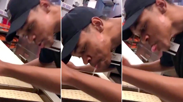 Empleado que escupió pizza podría pasar hasta cuatro años en prisión Jaylon Kerley