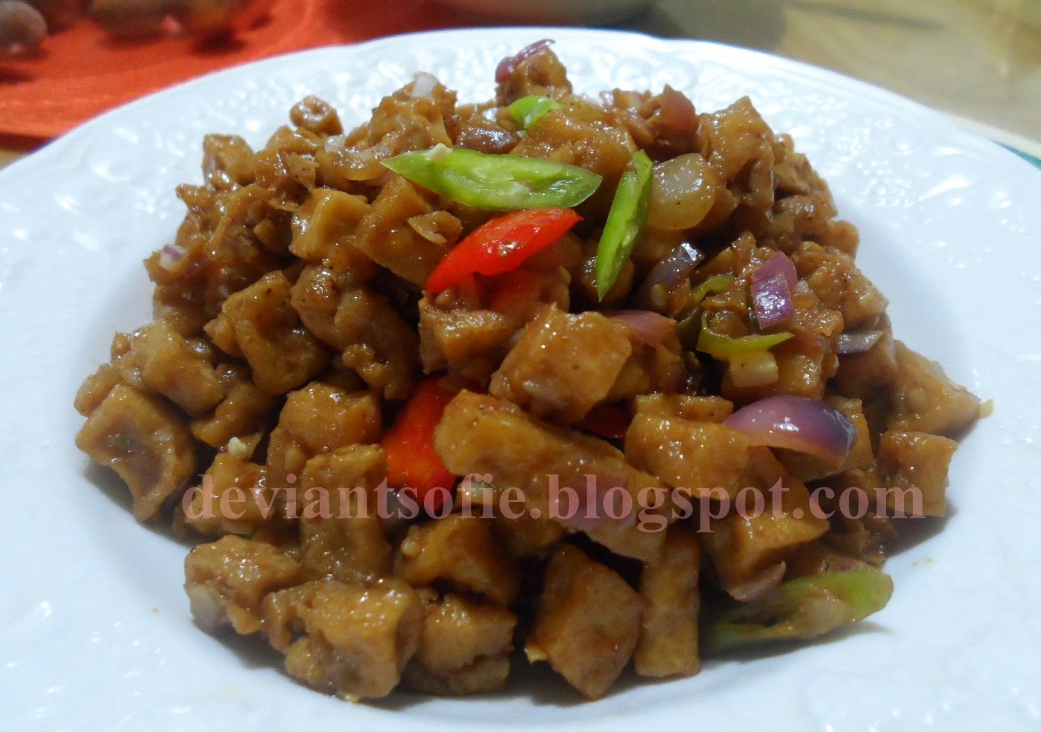 Deviant Sofie's ♥: My Kind of Sisig: Tofu Sisig Recipe