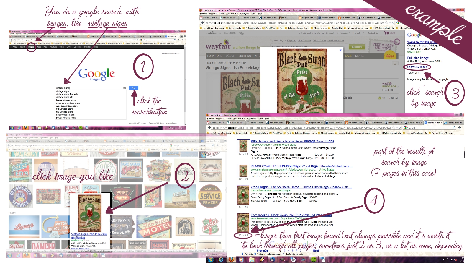 Fabulously Small: tutorial imaged metal signs