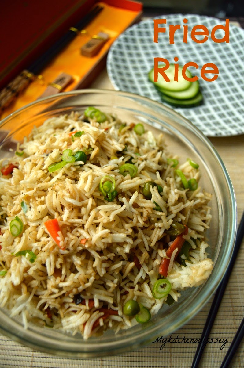 Vegetable Fried Rice Recipe | Indo Chinese