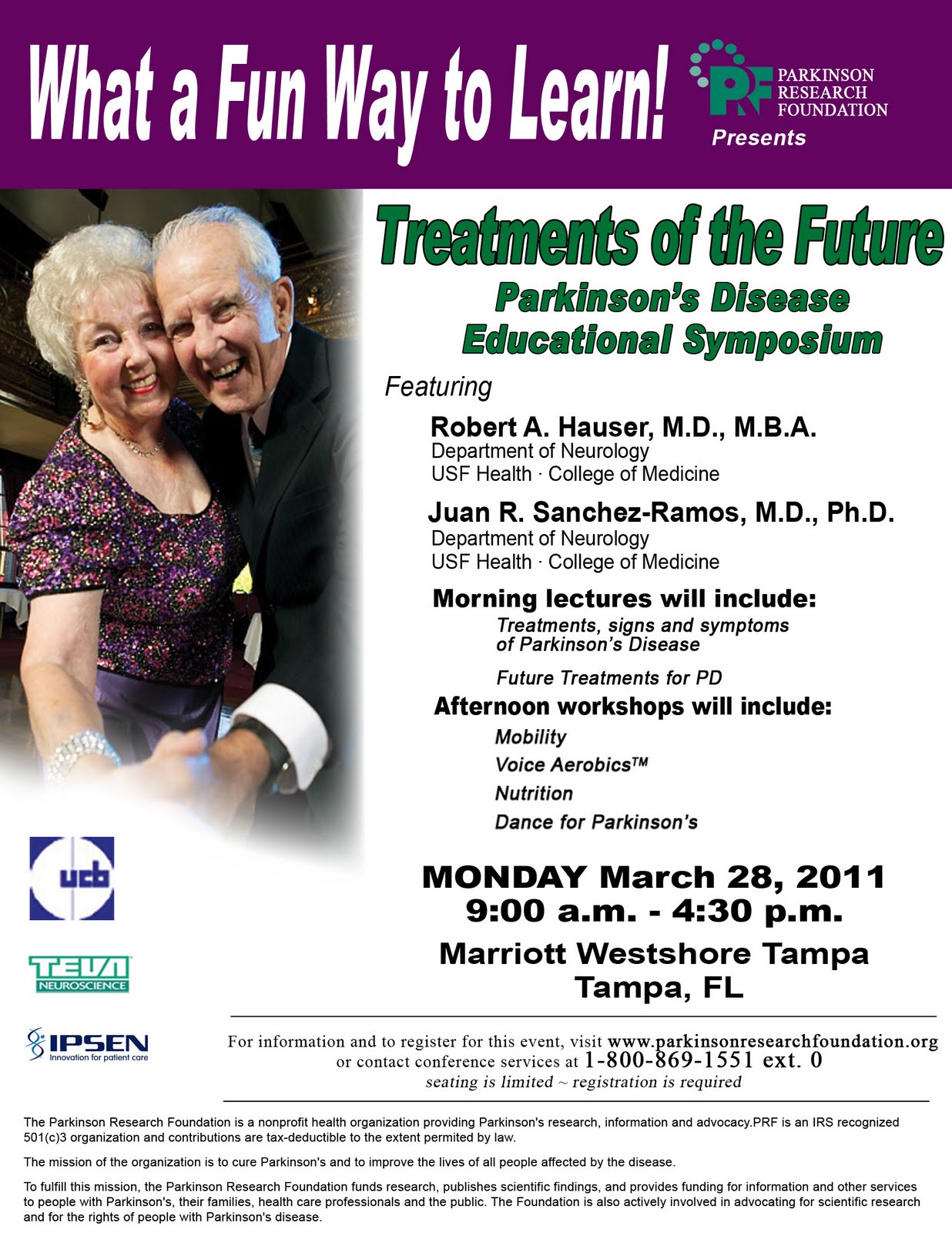 Parkinson Research Foundation Educational Symposium on Parkinson's Disease...