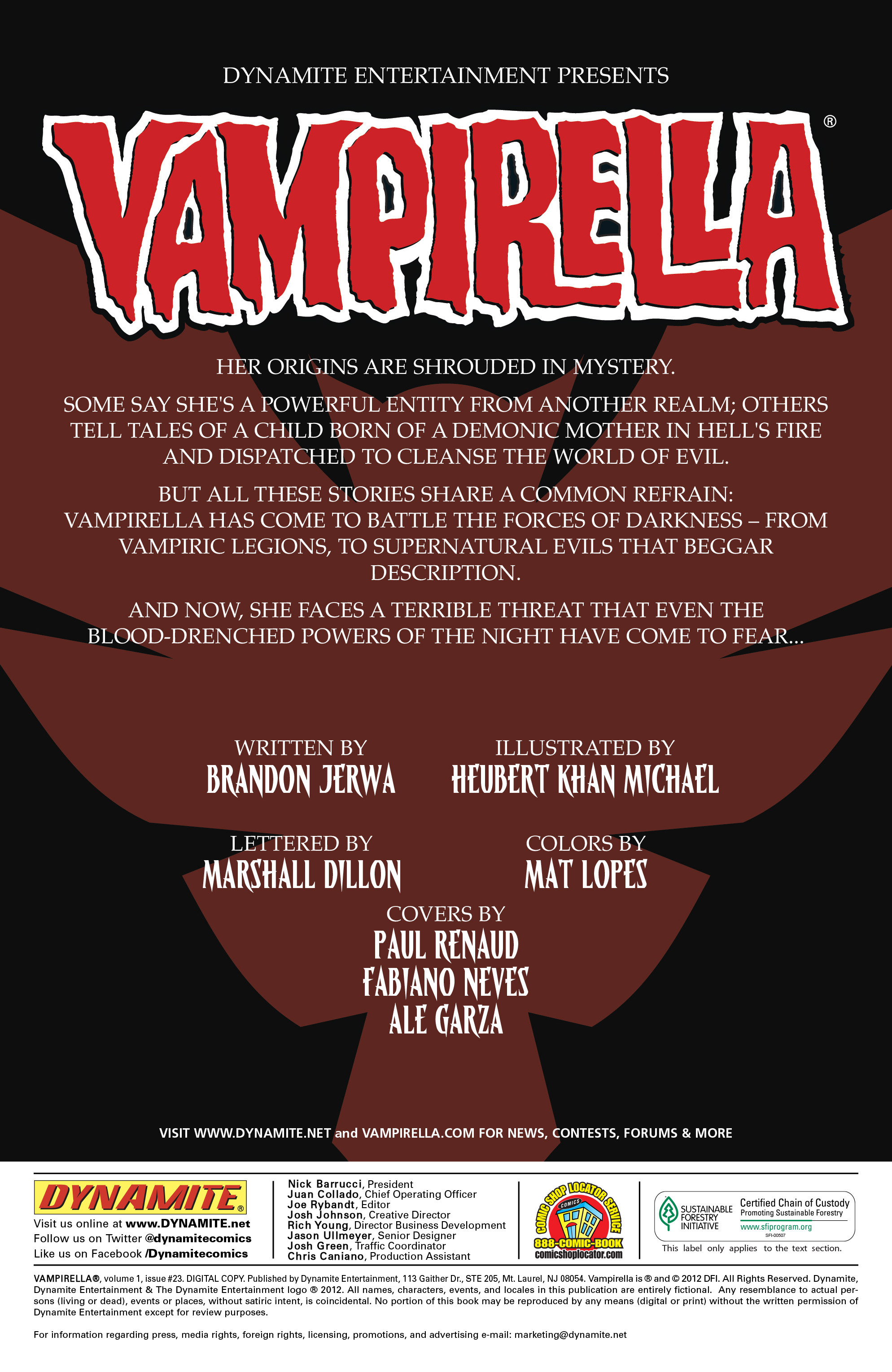 Read online Vampirella (2010) comic -  Issue #23 - 4
