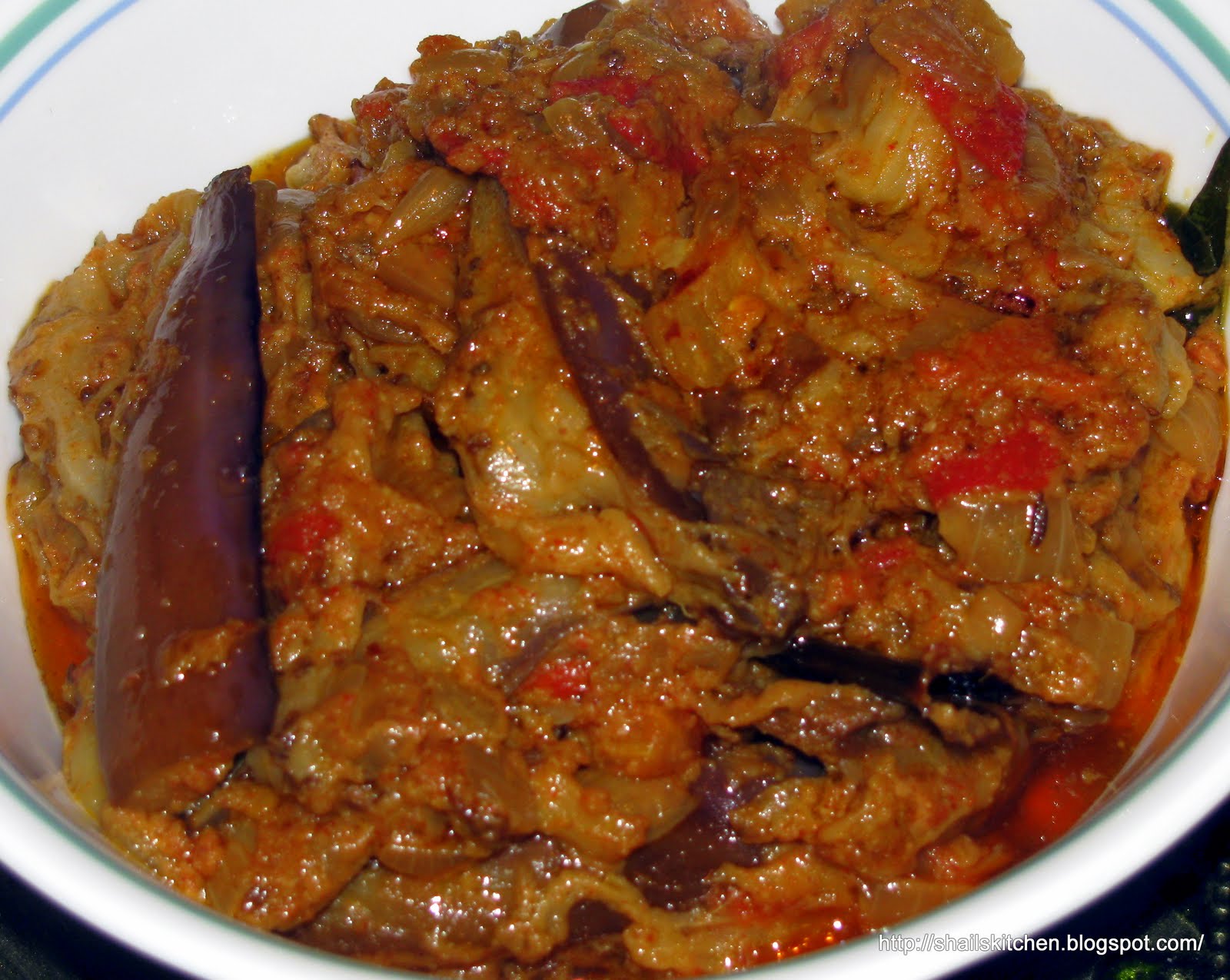 Shail de Cuisine EggplantTomato Curry