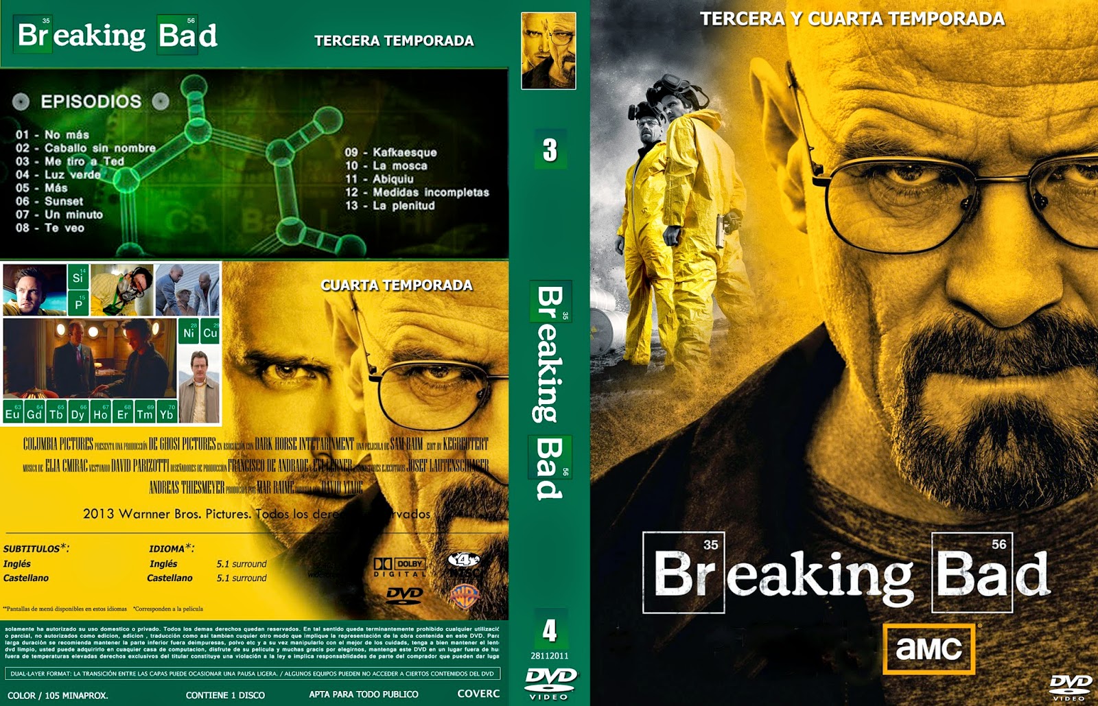 COVERCARATULAS DE DVD - CD COVERCREATORS: BREAKING BAD \ COVERCARATULAS DE DVD - CD COVERCREATORS: BREAKING BAD \