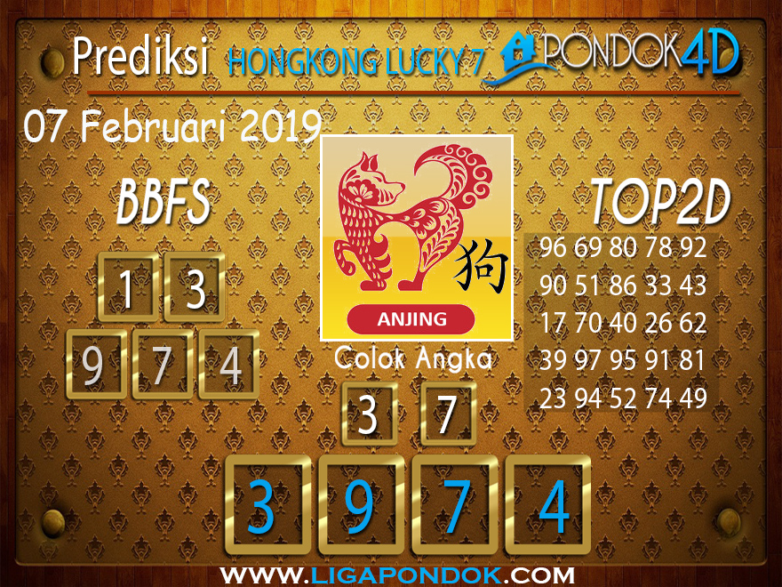 Prediksi Togel HONGKONG LUCKY7 PONDOK4D 07 FEBRUARI 2019 Prediksi Togel HONGKONG LUCKY7 PONDOK4D 07 FEBRUARI 2019