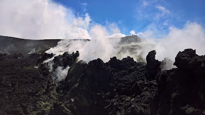 Main crater of Mount Etna, views we saw in the group tour.