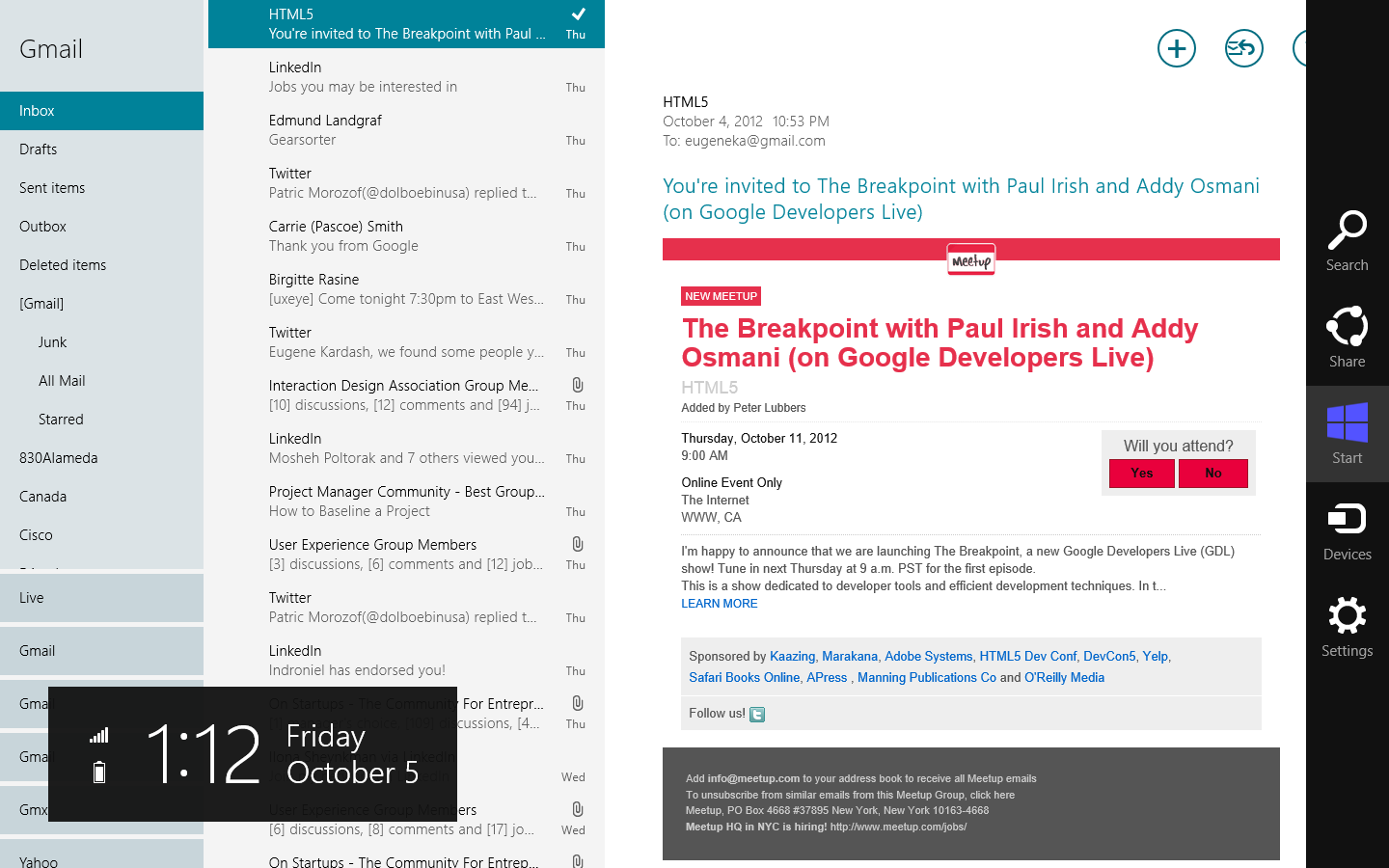 Windows 8 Pro Screenshot Example