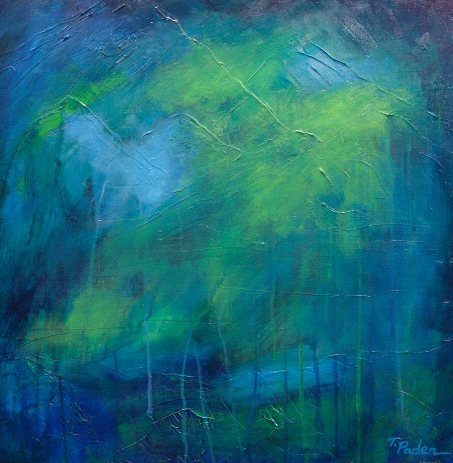 Сине зеленые картины. Картины абстракциониста Блю Смита. Зеленая картина. Абстрактная живопись зеленые тона. Картина в сине зеленых тонах.