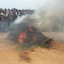 JUNGLE JUSTICE: TWO ROBBERY SUSPECTS BURNT IN GBOKO, BENUE STATE.