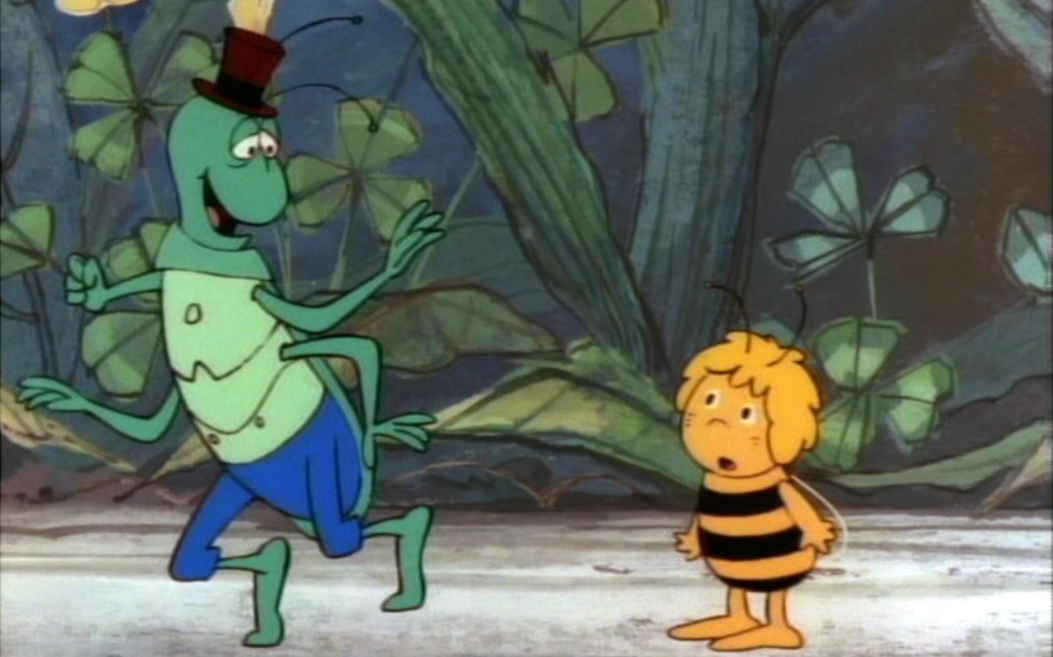 grash pfer biene maja woodenbild )