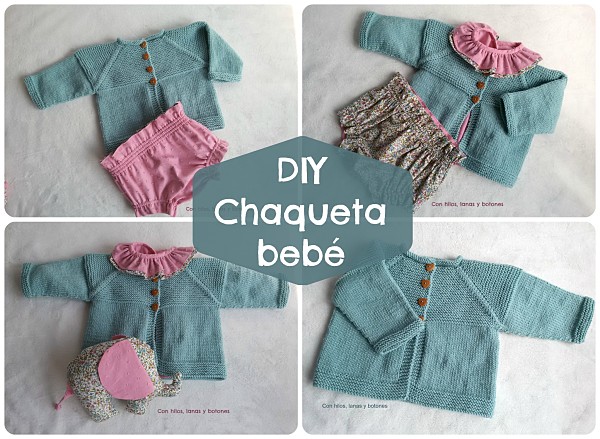 Con hilos, lanas y botones: DIY cómo hacer una chaqueta de punto para bebé paso a paso (patrón gratis)