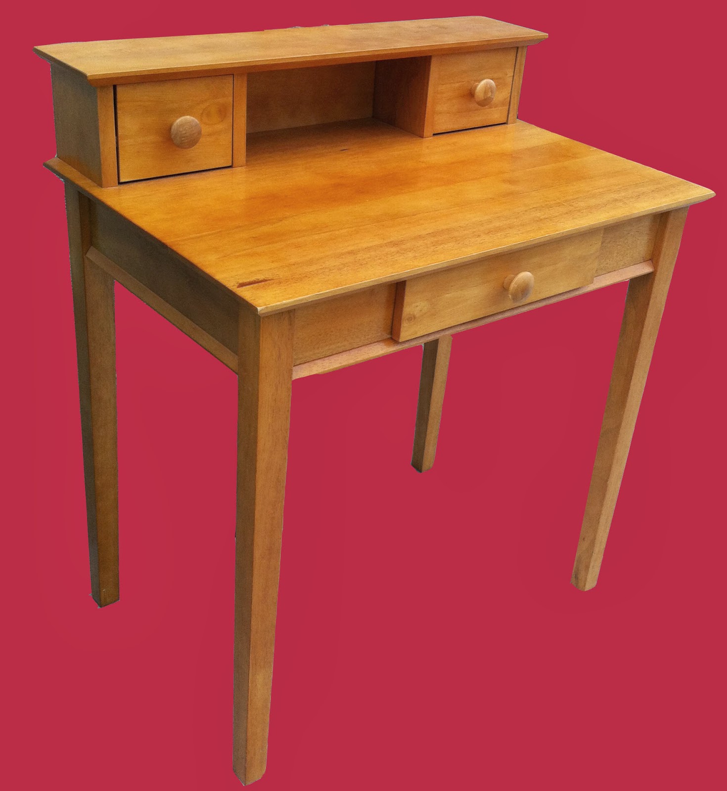 Uhuru Furniture & Collectibles Pine Desk with Hutch 95 SOLD