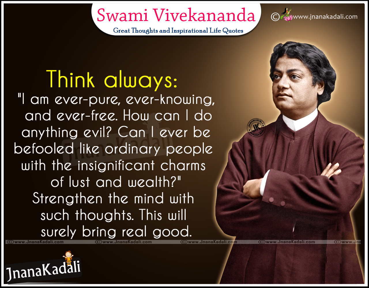 Swami Vivekananda Inspirational Quotes about thinking Goal ...