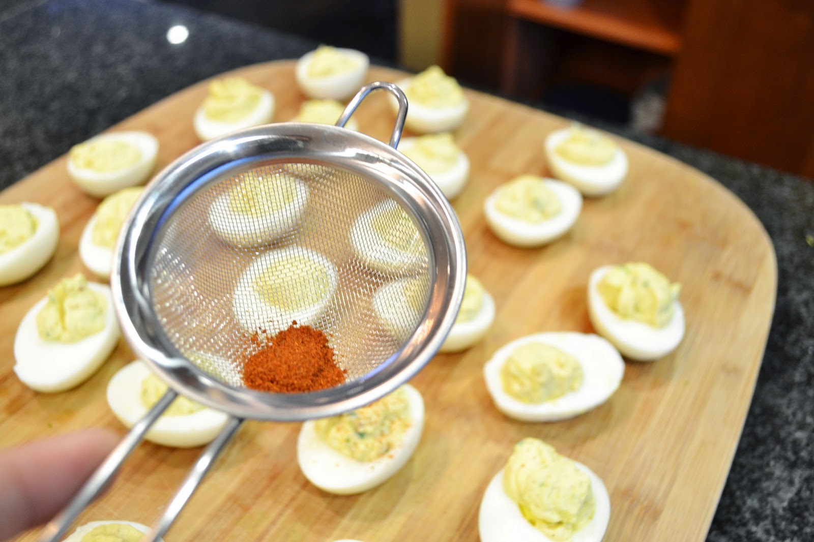 ...with a lil' twist: Greek Yogurt Deviled Eggs