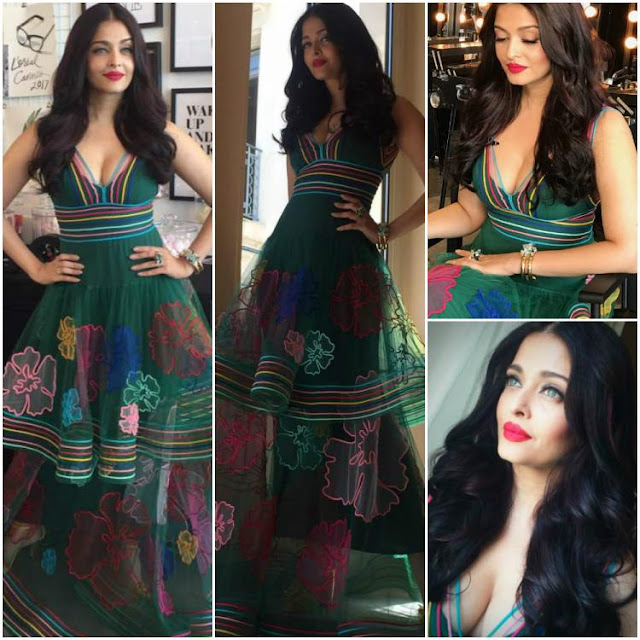 Aishwarya Rai In Yanina Couture At Cannes 2017