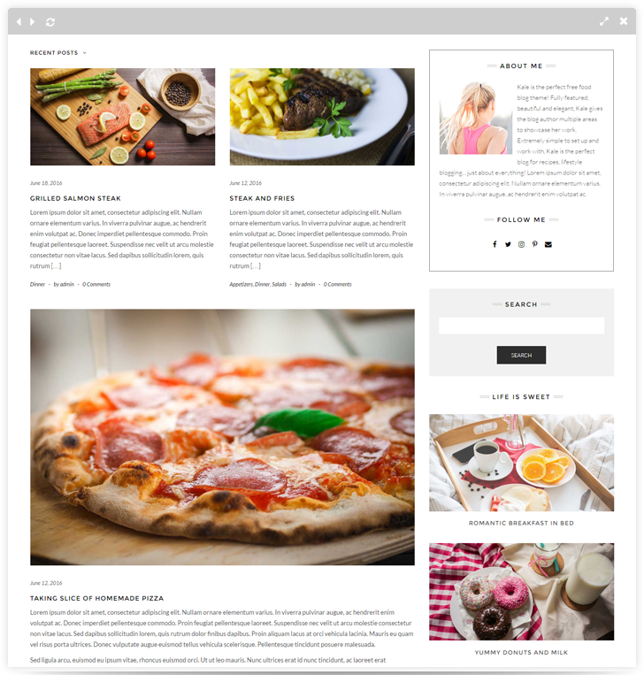Best WordPress Food Themes to Share Recipes Monolive