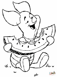 Watermelon coloring page 7