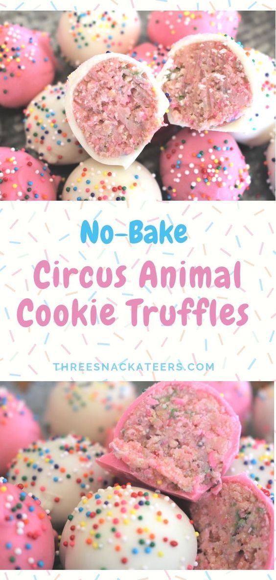 NoBake Circus Animal Cookie Truffles Ideas For Cooking