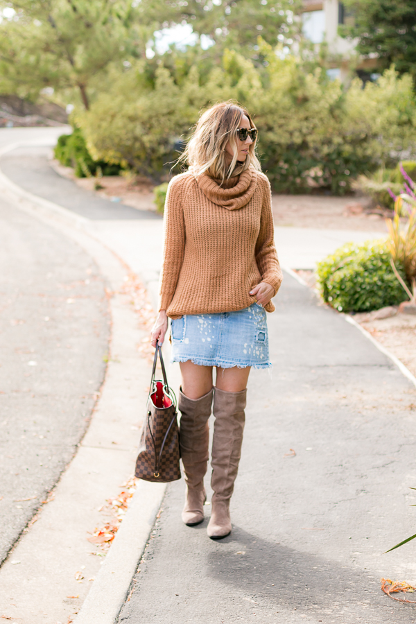 boots with jean skirt