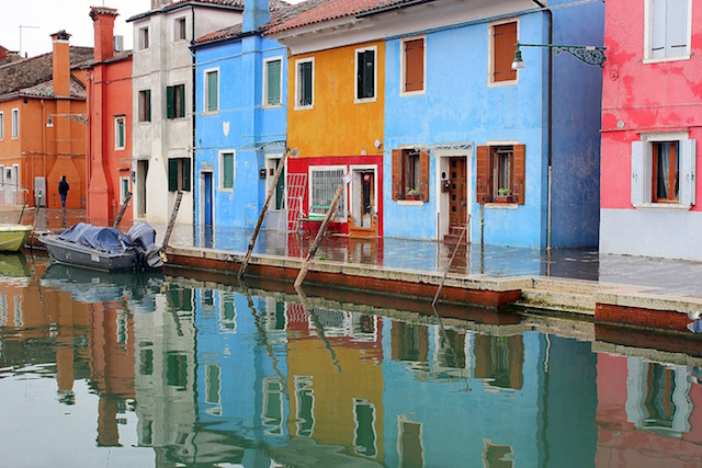 Colorful houses in Burano island, Venice Burano, Venice, Italy