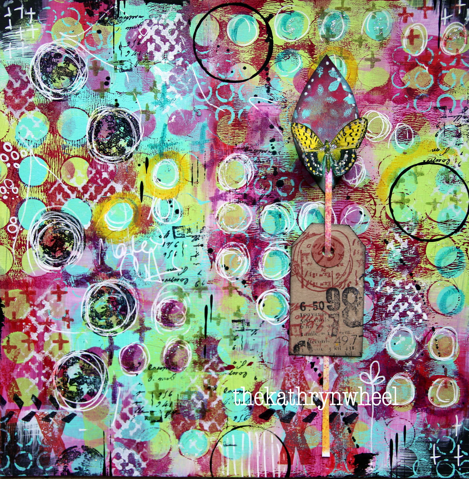 The Kathryn Wheel: Art journal pattern building.