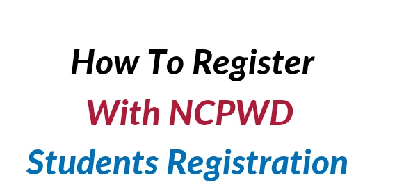 Students registration NCPWD