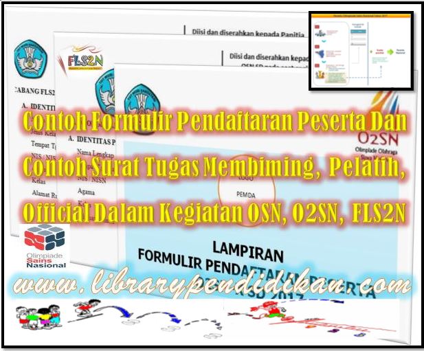 Contoh Formulir Pendaftaran Peserta Osn O2sn Fls2n Dan