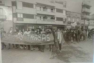 Manifestación en Binéfar