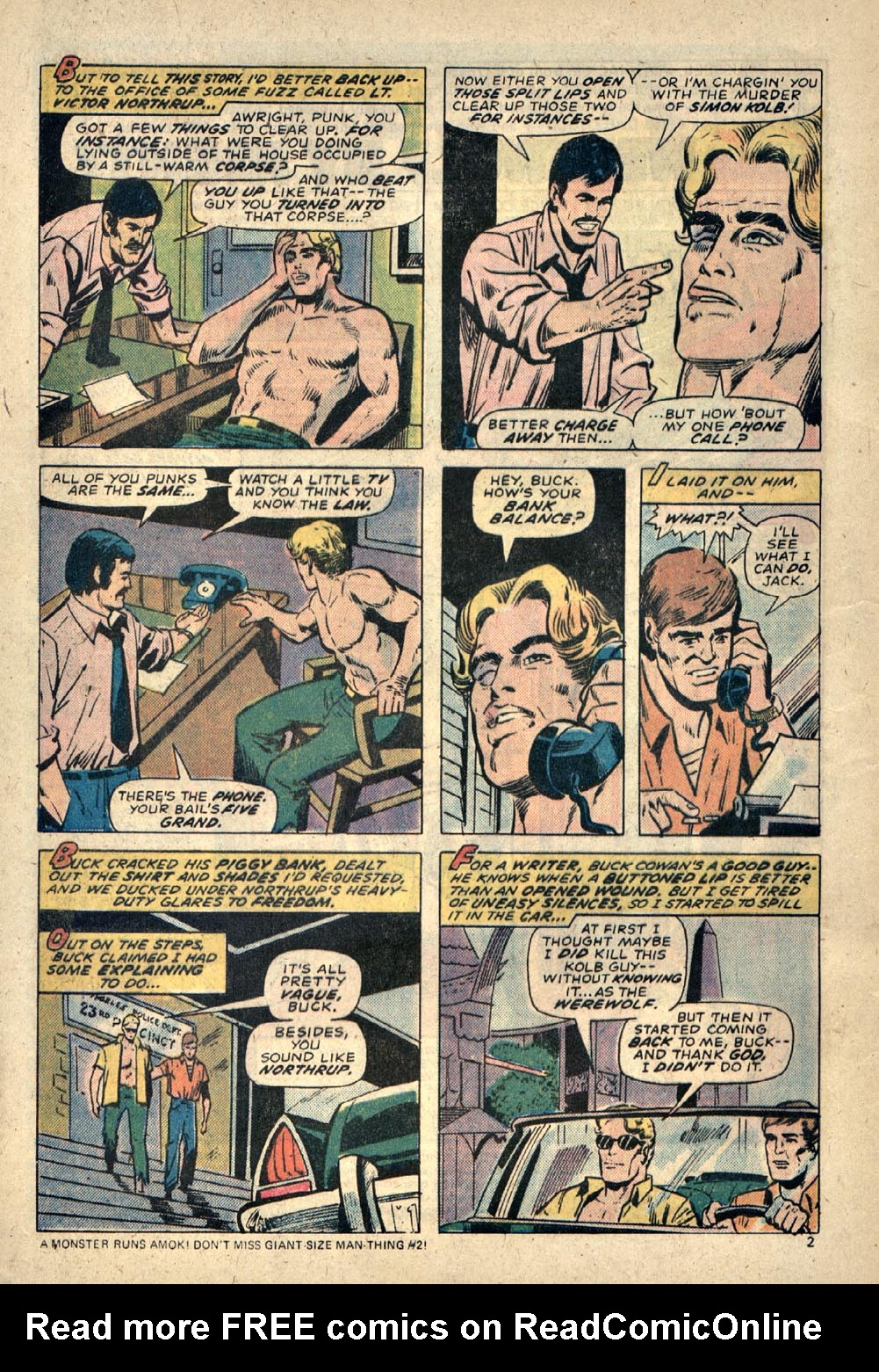 Read online Werewolf by Night (1972) comic -  Issue #23 - 3