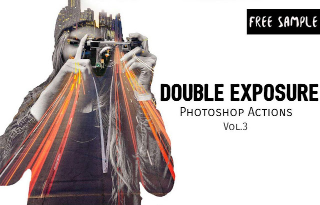 Free Double Exposure Photoshop Actions Vol.3