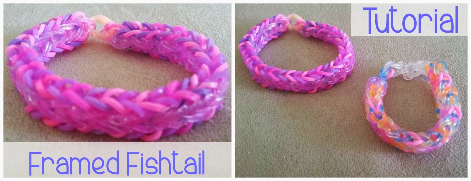 Tutorial // Framed Fishtail Loom Bands (Pic Heavy)
