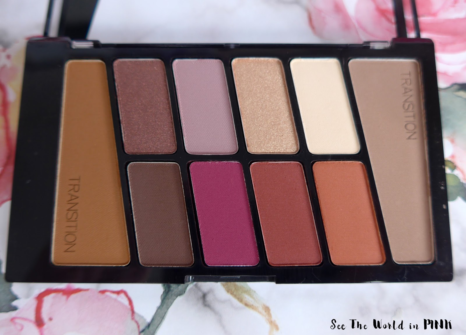 Wet n Wild Rose in the Air Color Icon Eyeshadow 10 Pan Palette - Swatches, Makeup Look and Review! 