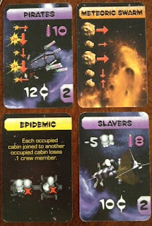 Cards from Galaxy Trucker game