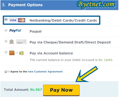 Select Payment Method and Pay now hostgator-web-hosting
