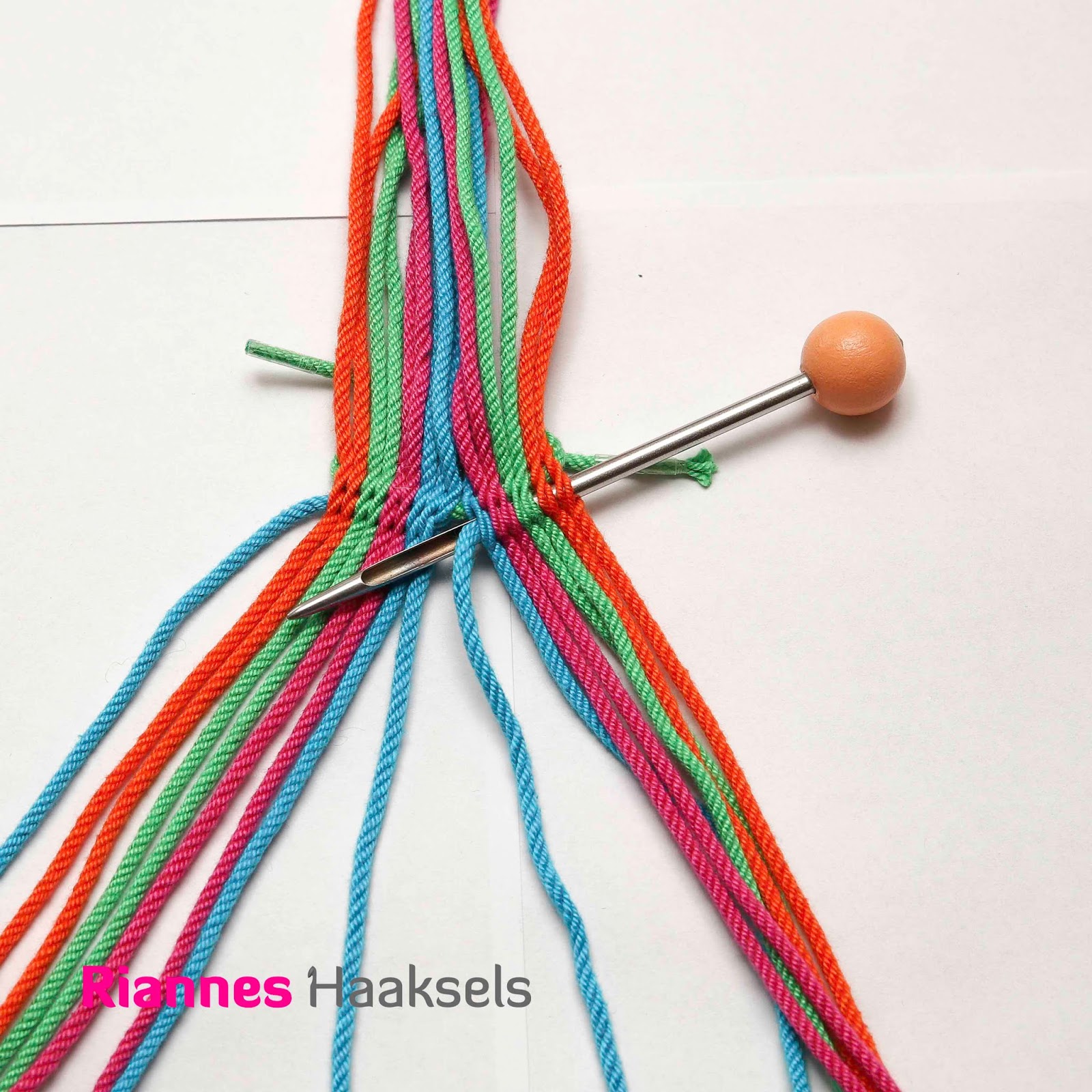 RiannesHaaksels Tutorial Ply split braiding met de Gripfid