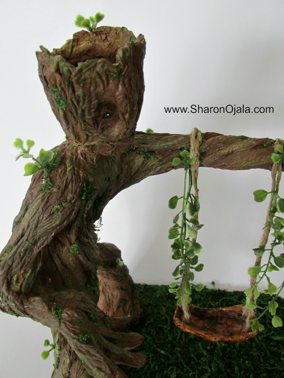 Where The Gnomes Live Tree Man Swing Is Done Don T Forget To Check Out My New Account On Instagram Ojala Crafts